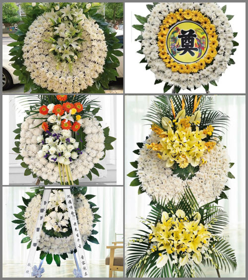四川成都崇州市锦江乡新华村花圈速递